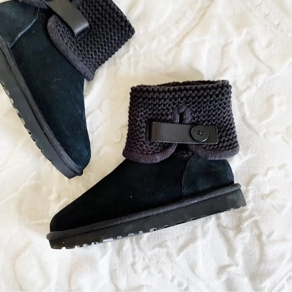 Ugg Women's Shaina Knit Cuff Booties Size 5